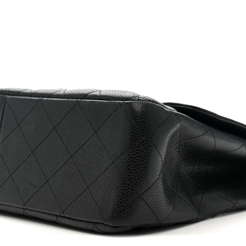 Caviar Quilted Jumbo Single Flap Black
