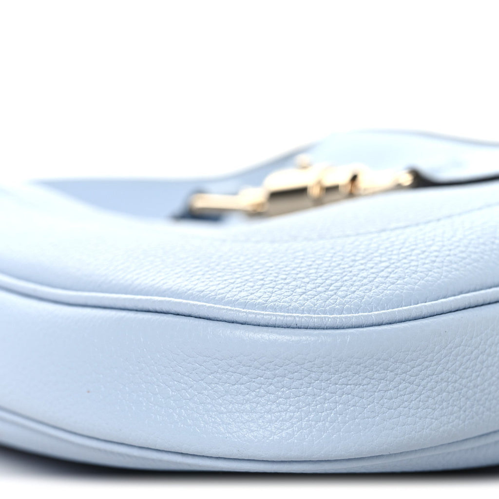 Grained Calfskin Mini Jackie 1961 Hobo Light Blue
