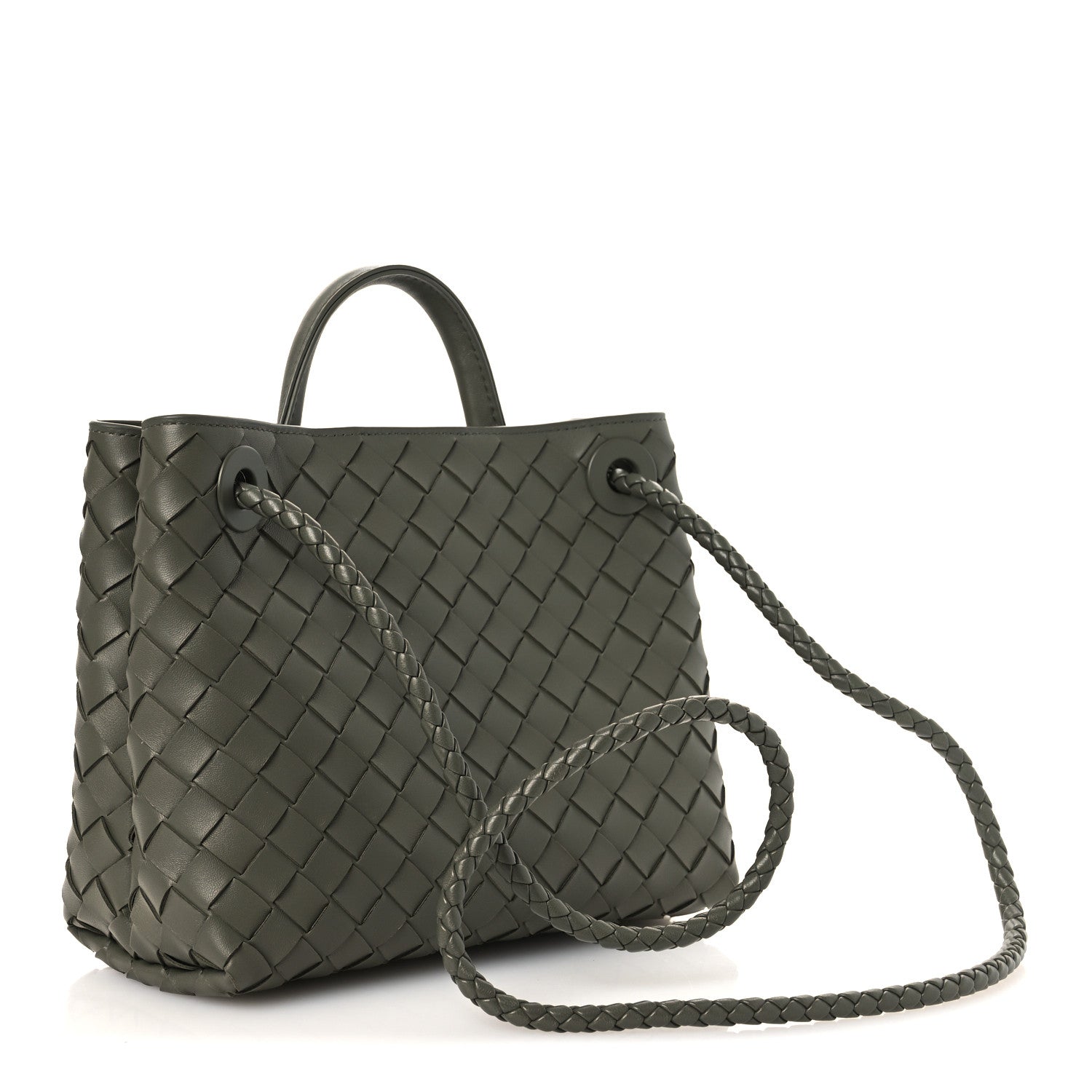 Nappa Intrecciato Small Andiamo Shoulder Bag Pickle