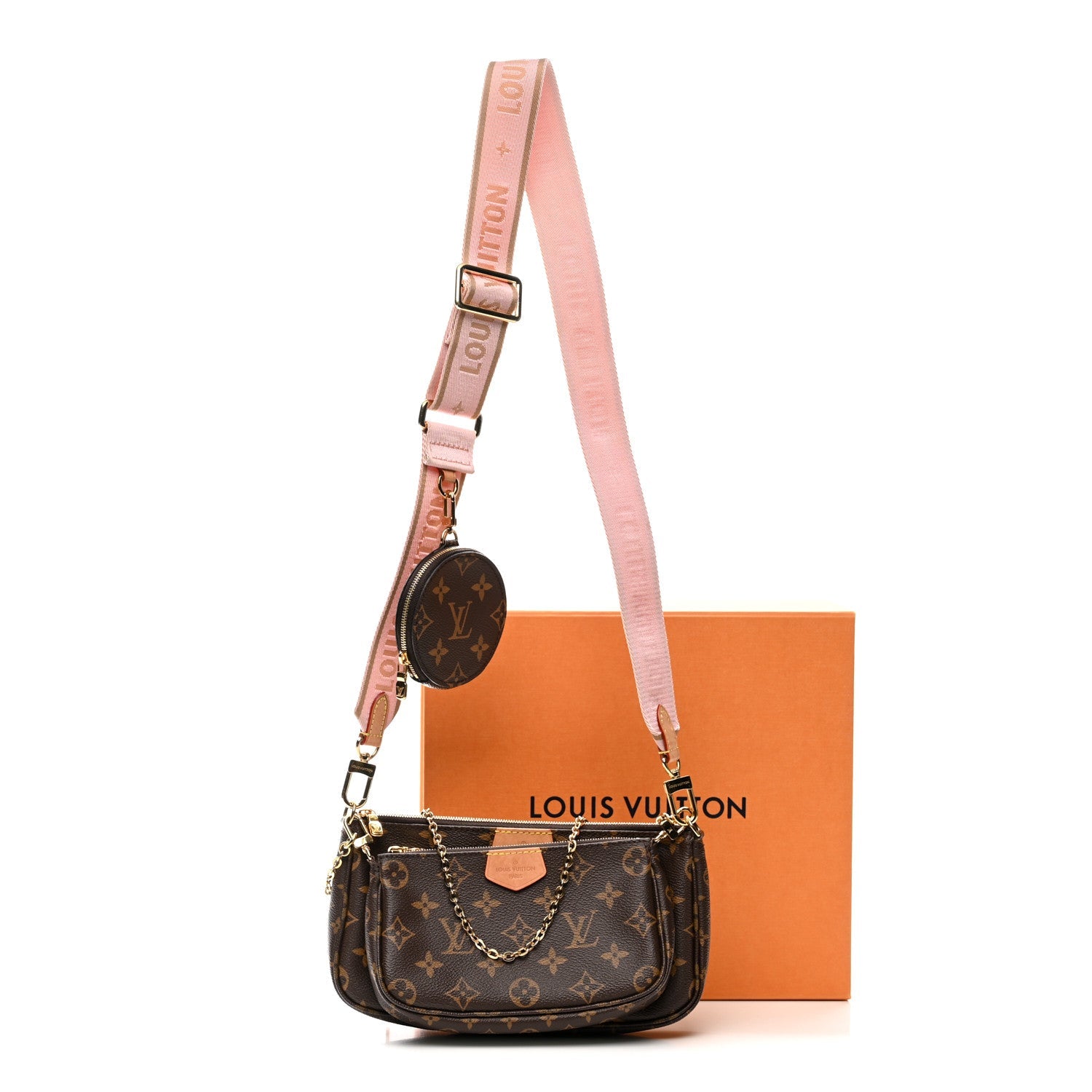 Monogram Multi Pochette Accessories Rose Clair