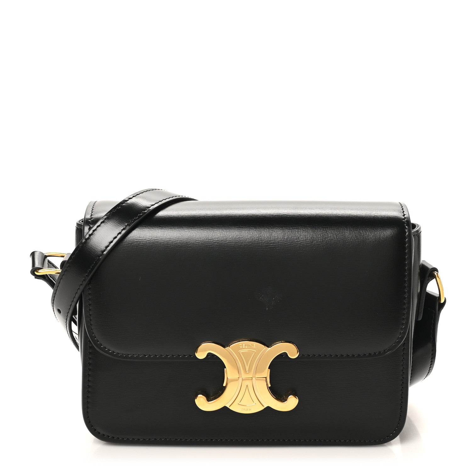 Shiny Calfskin Teen Triomphe Black