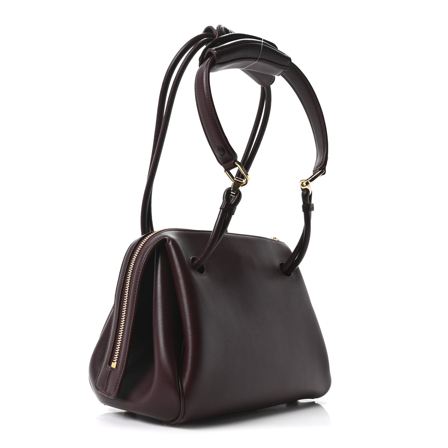 Supple Calfskin Small Madrid Bag Dark Burgundy