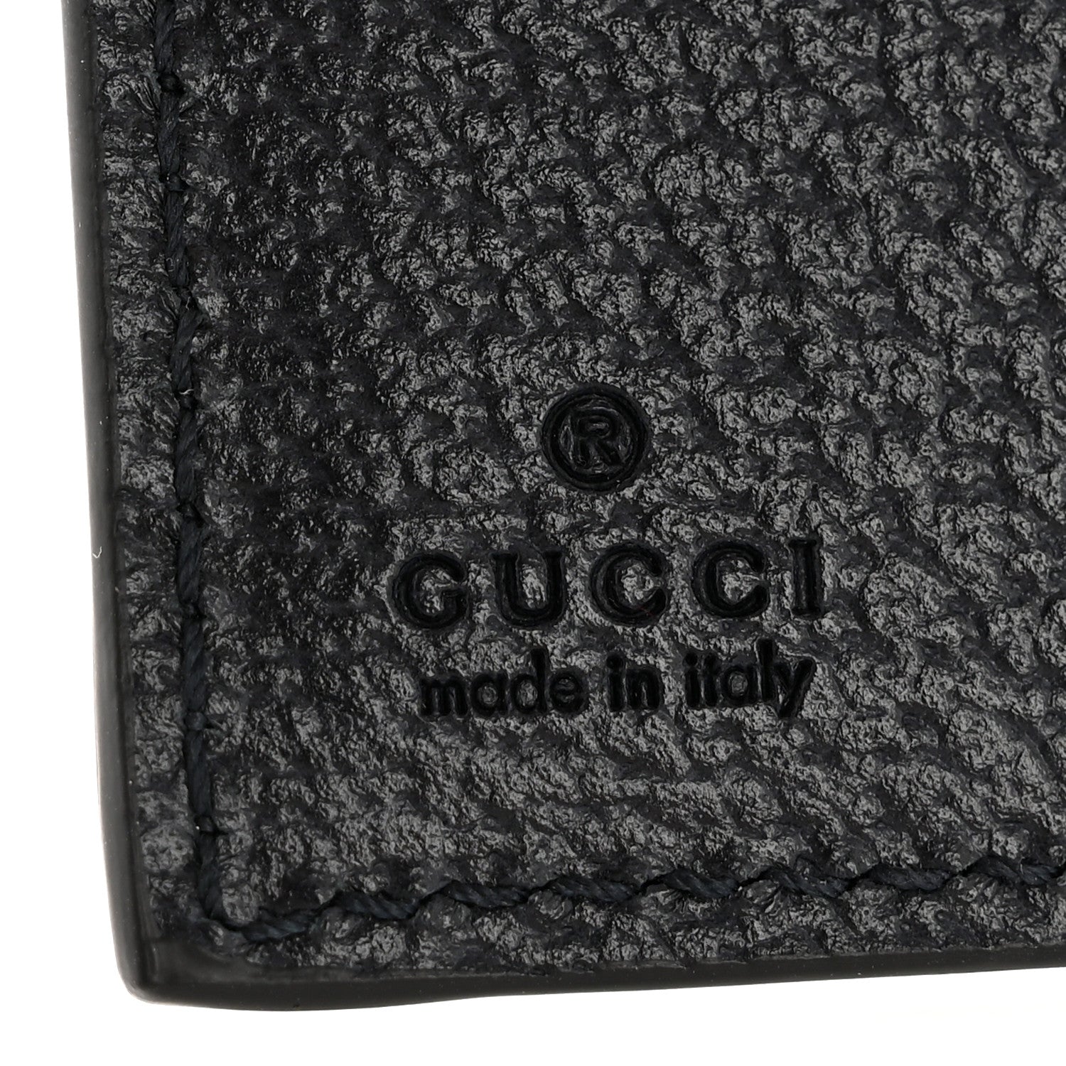 GG Supreme Monogram Textured Dollar Calfskin Web Ophidia  Case Beige Blue