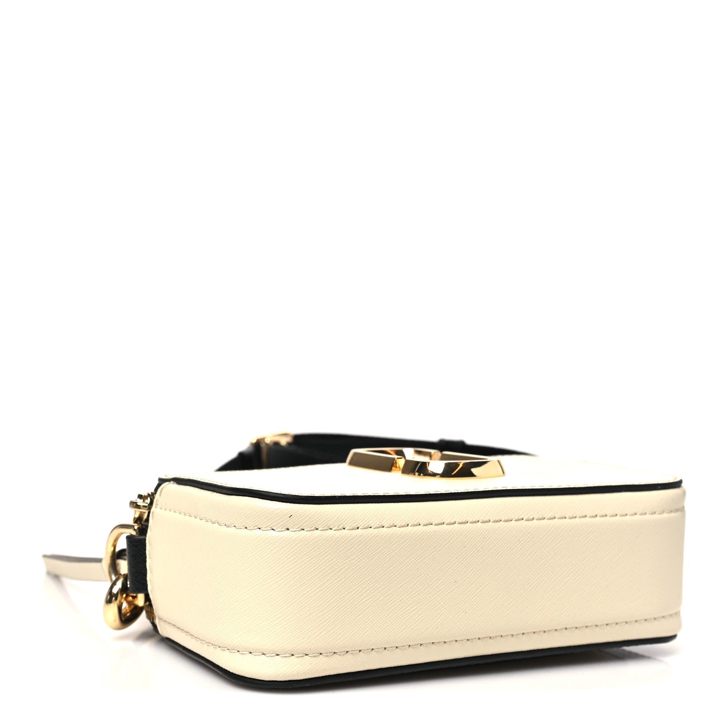 Saffiano Small Snapshot Camera Bag Cloud White Multicolor