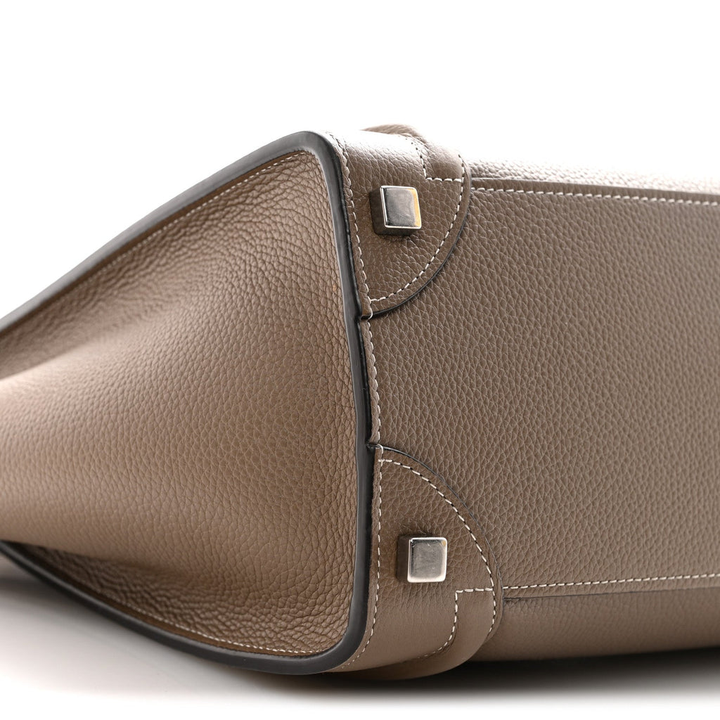 Drummed Calfskin Micro Luggage Souris