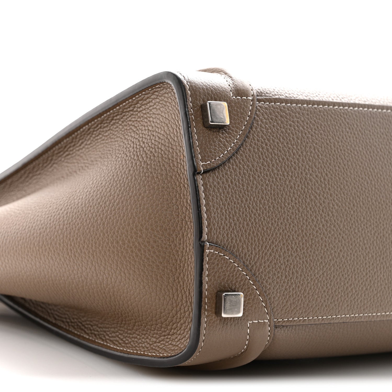 Drummed Calfskin Micro Luggage Souris