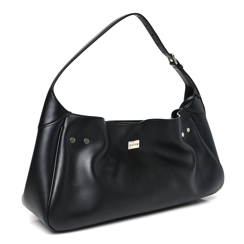 Smooth Calfskin Medium Bel Air Shoulder Bag Black