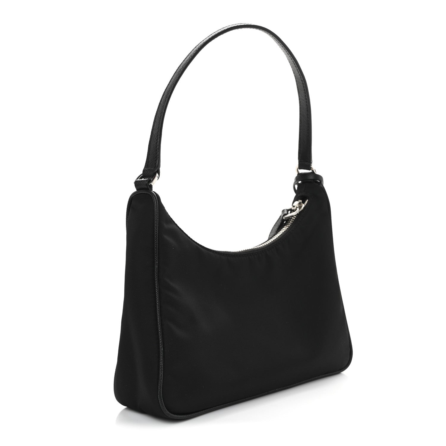 Tessuto Nylon Saffiano Mini Re-Edition 2005 Bag Black