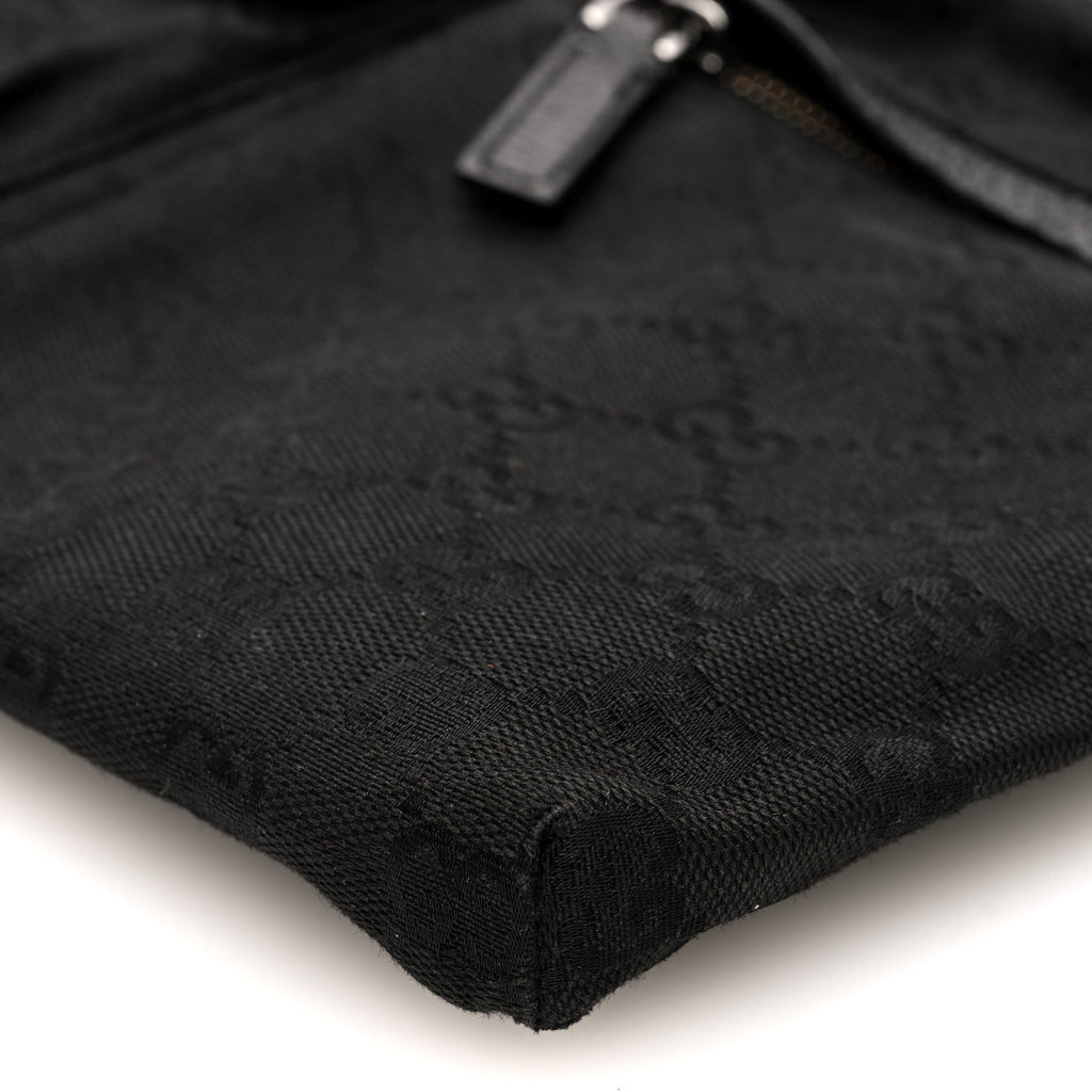 GG Monogram Double Pocket Belt Bag Black