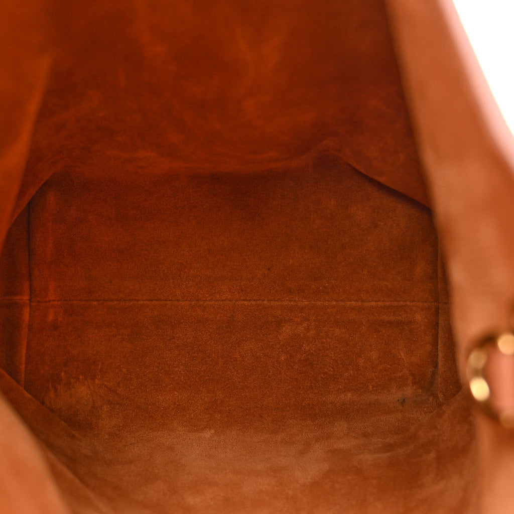 Grained Calfskin Low Key Hobo PM Cognac
