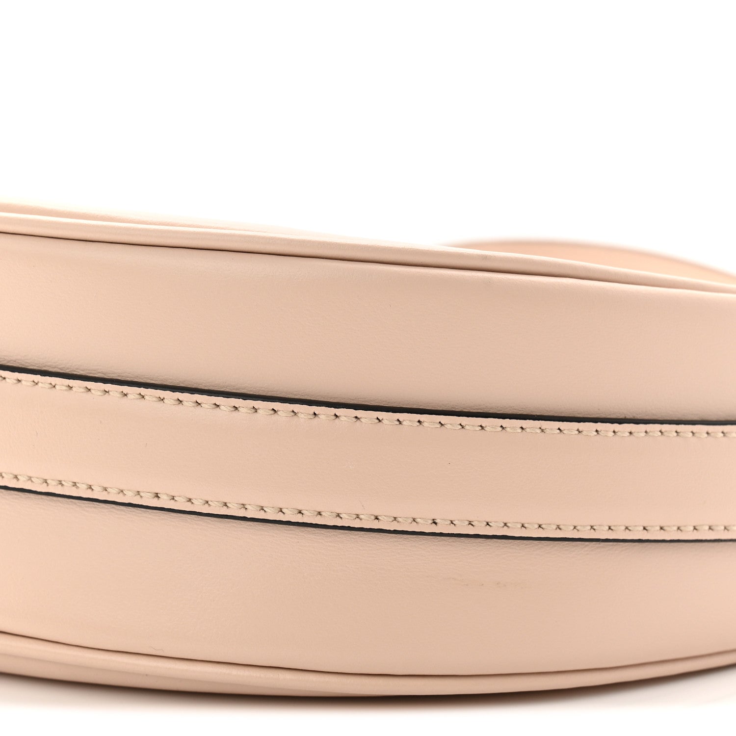 Soft Calfskin Arque Shoulder Bag Travertino