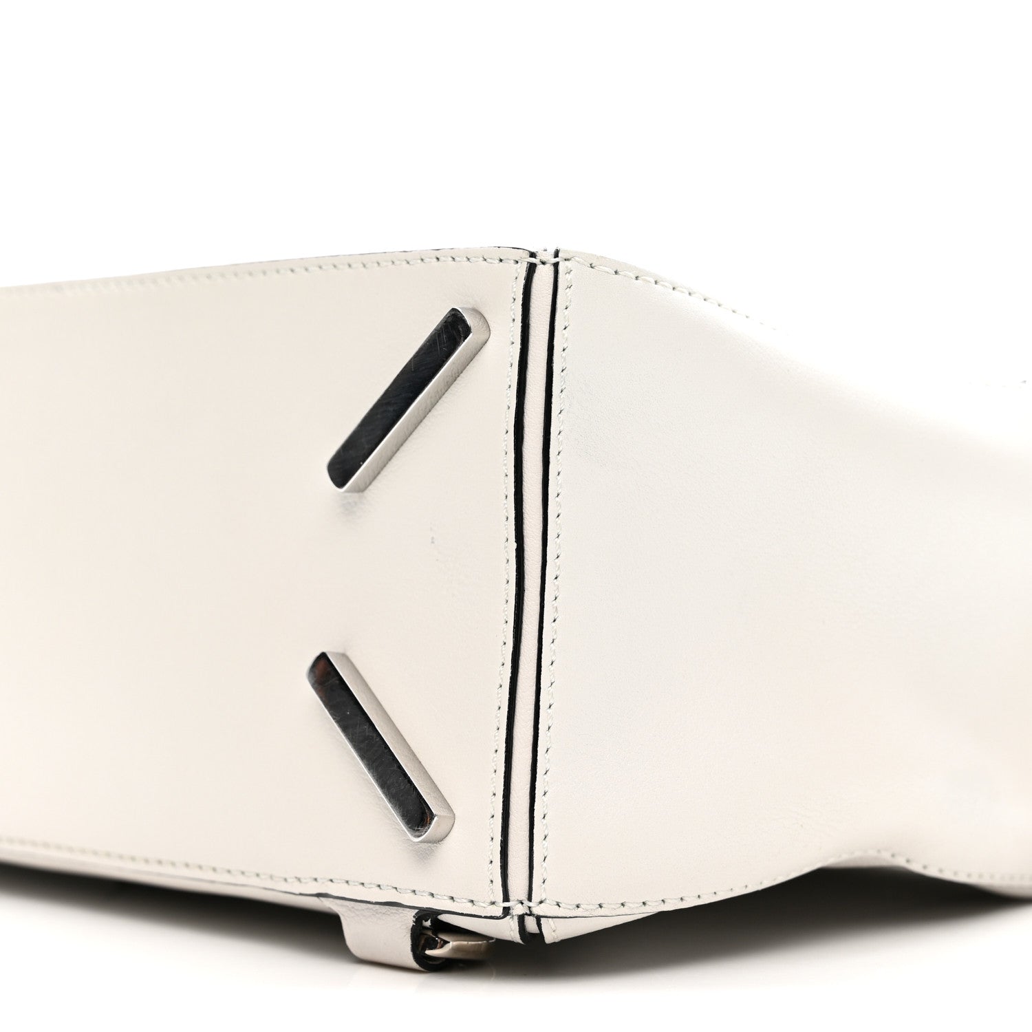 Calfskin Small Puzzle Bag White