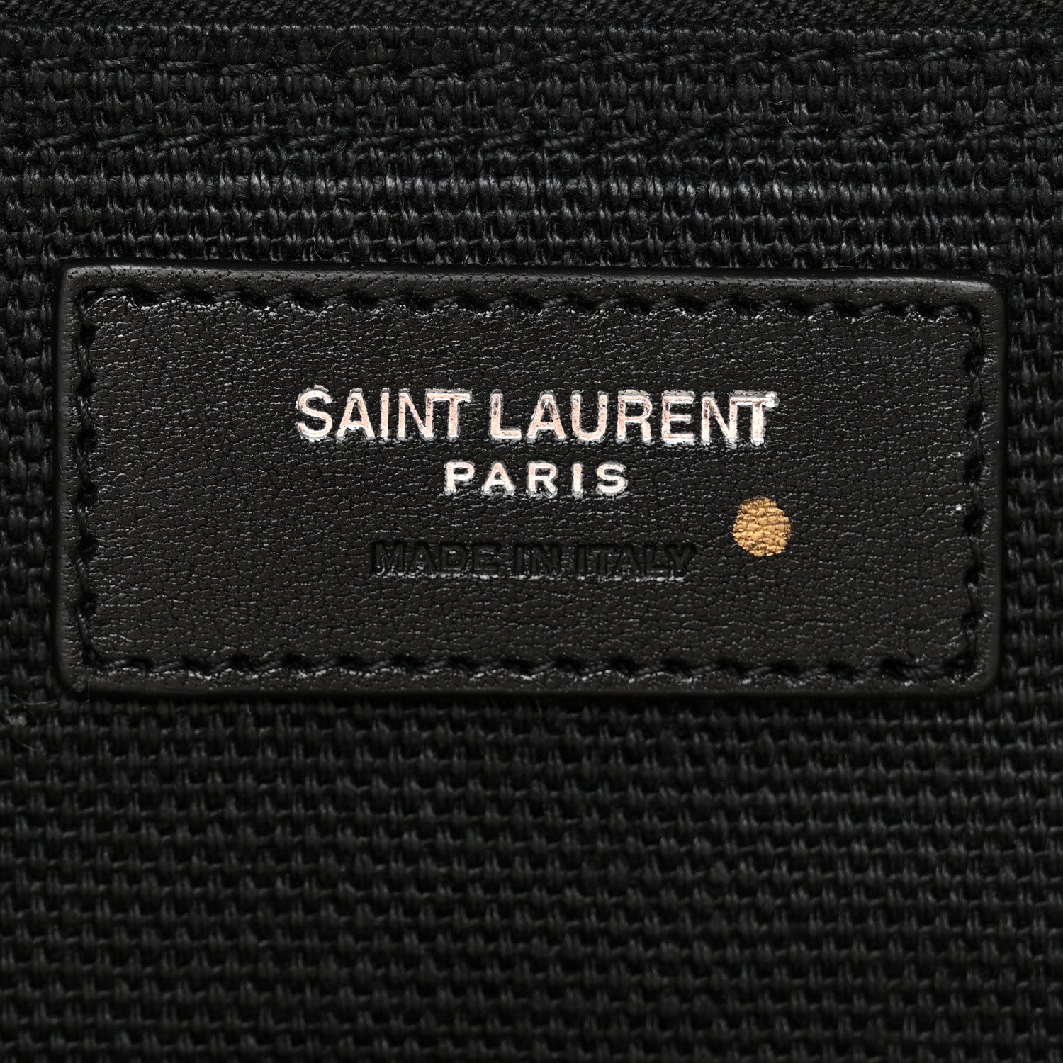 Linen Calfskin Rive Gauche Tote White Black