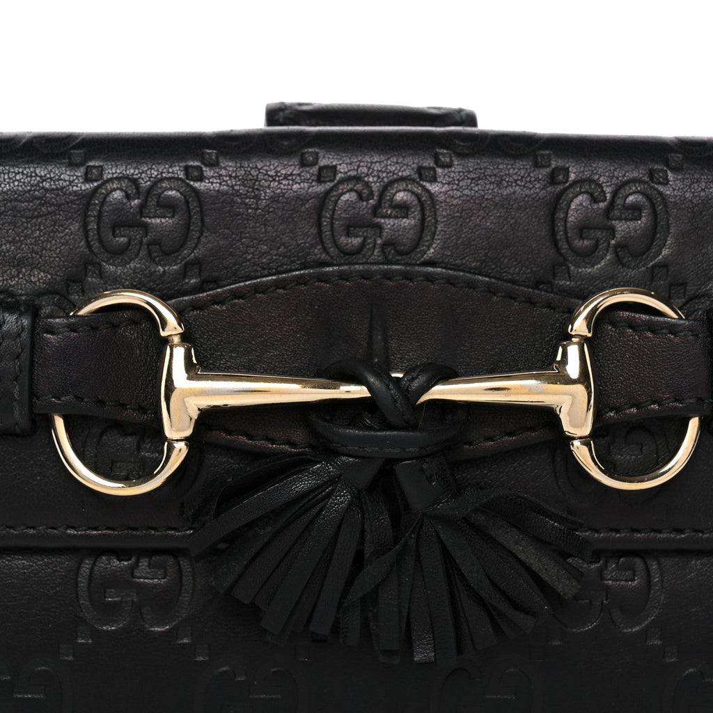 Guccissima Emily Continental Wallet Black