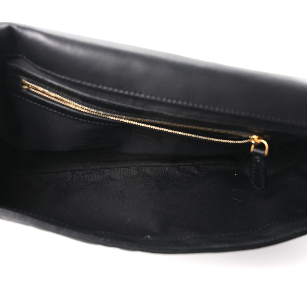 Nappa FF 1974 Embossed Large Baguette Black