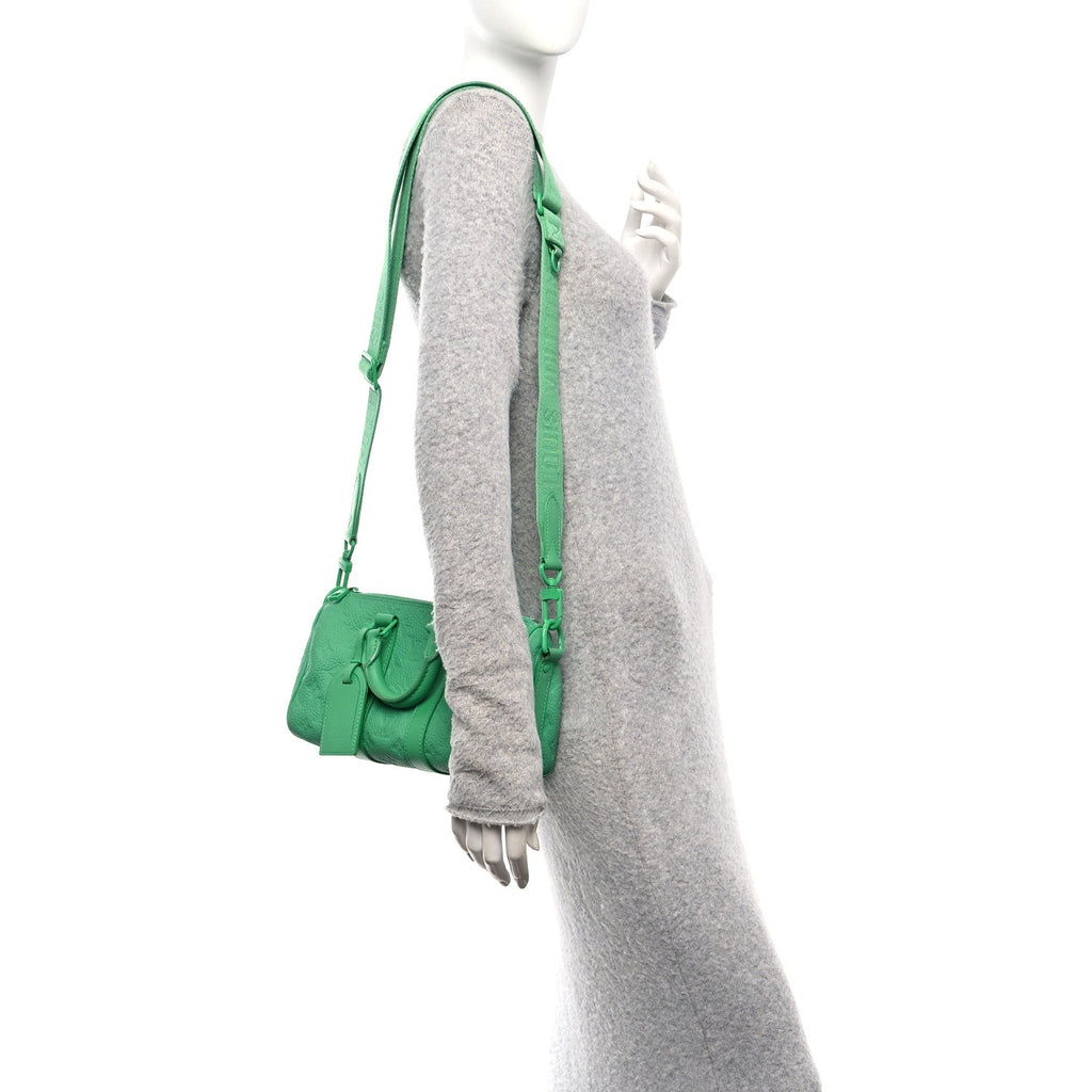 Monogram Taurillon Keepall Bandouliere 25 Minty Green