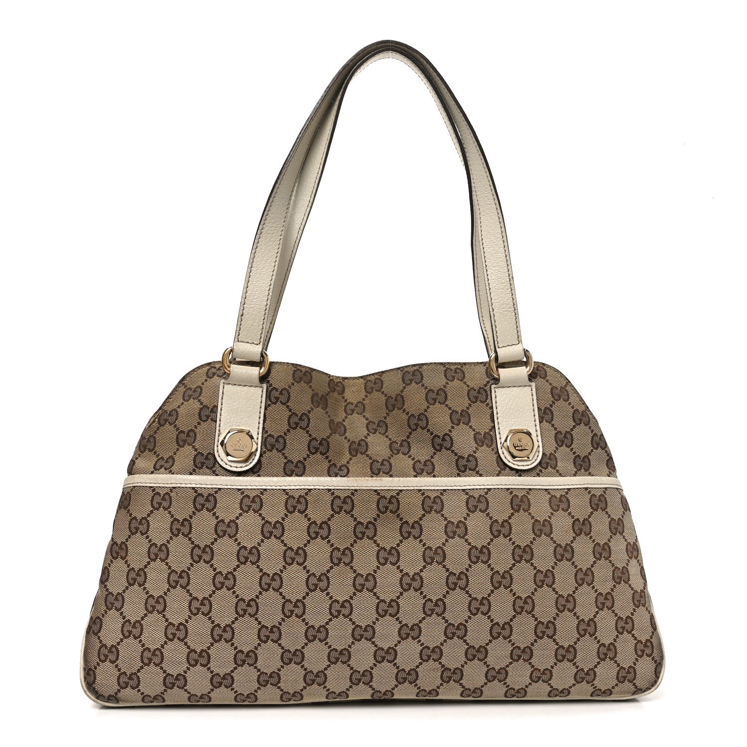 Monogram Medium Charmy Shoulder Bag White