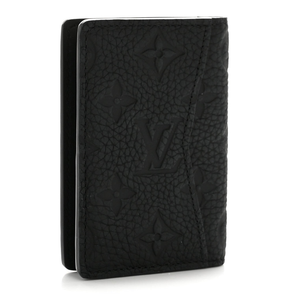 Taurillon Monogram Pocket Organizer Black