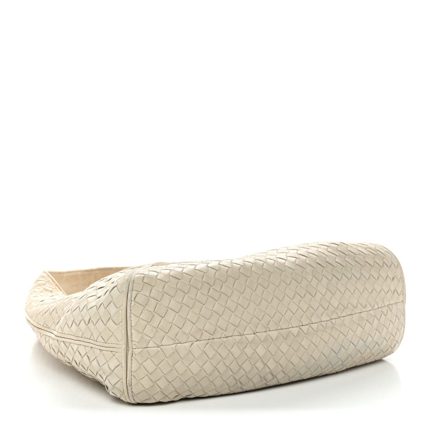 Nappa Intrecciato Ball Hobo White