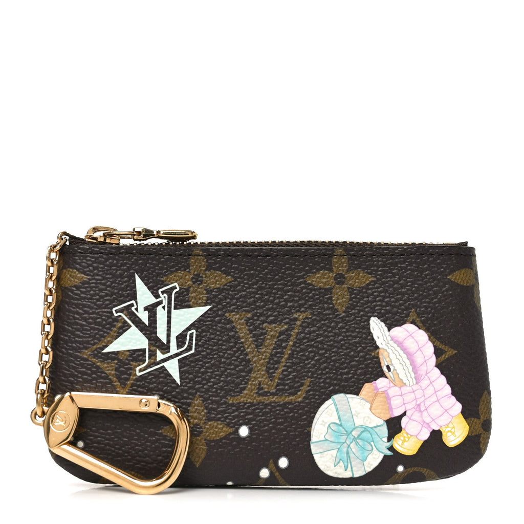 Monogram 2025 Christmas Animation Key Pouch Azur Frost