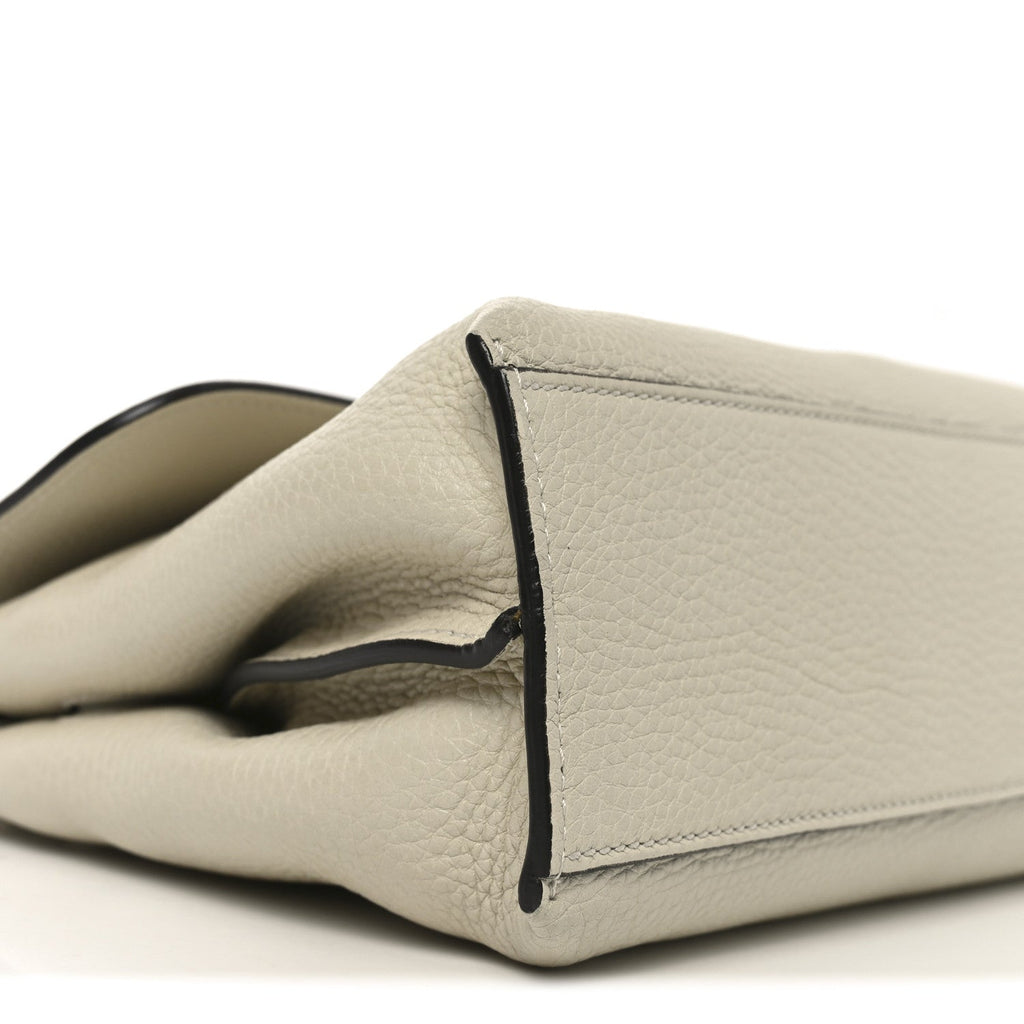 Cellarius Calfskin Small Bamboo Daily Top Handle Bag Mystic White