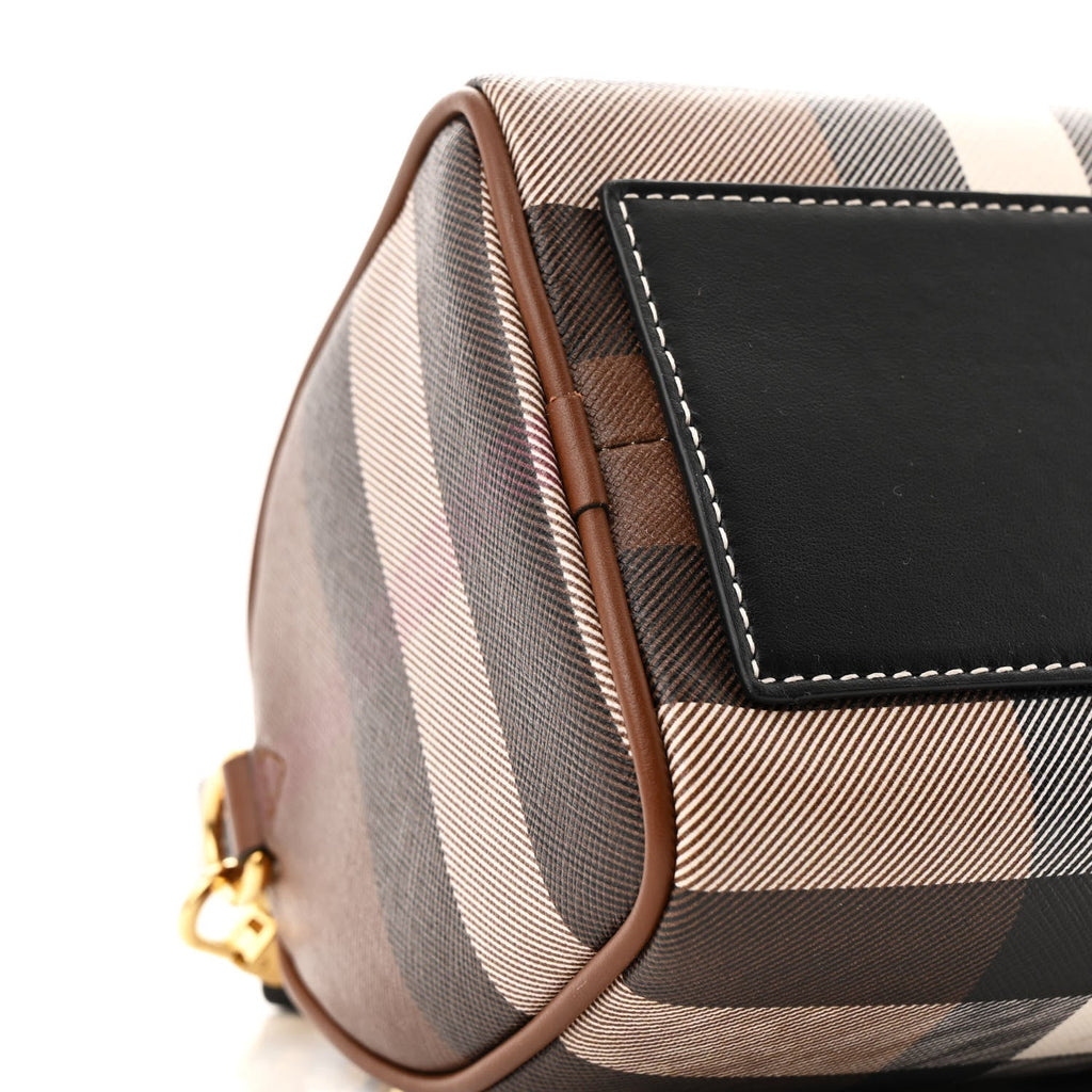 E-canvas Check Mini Bowling Bag Dark Birch Brown
