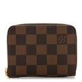 Damier Ebene Zippy Coin Purse