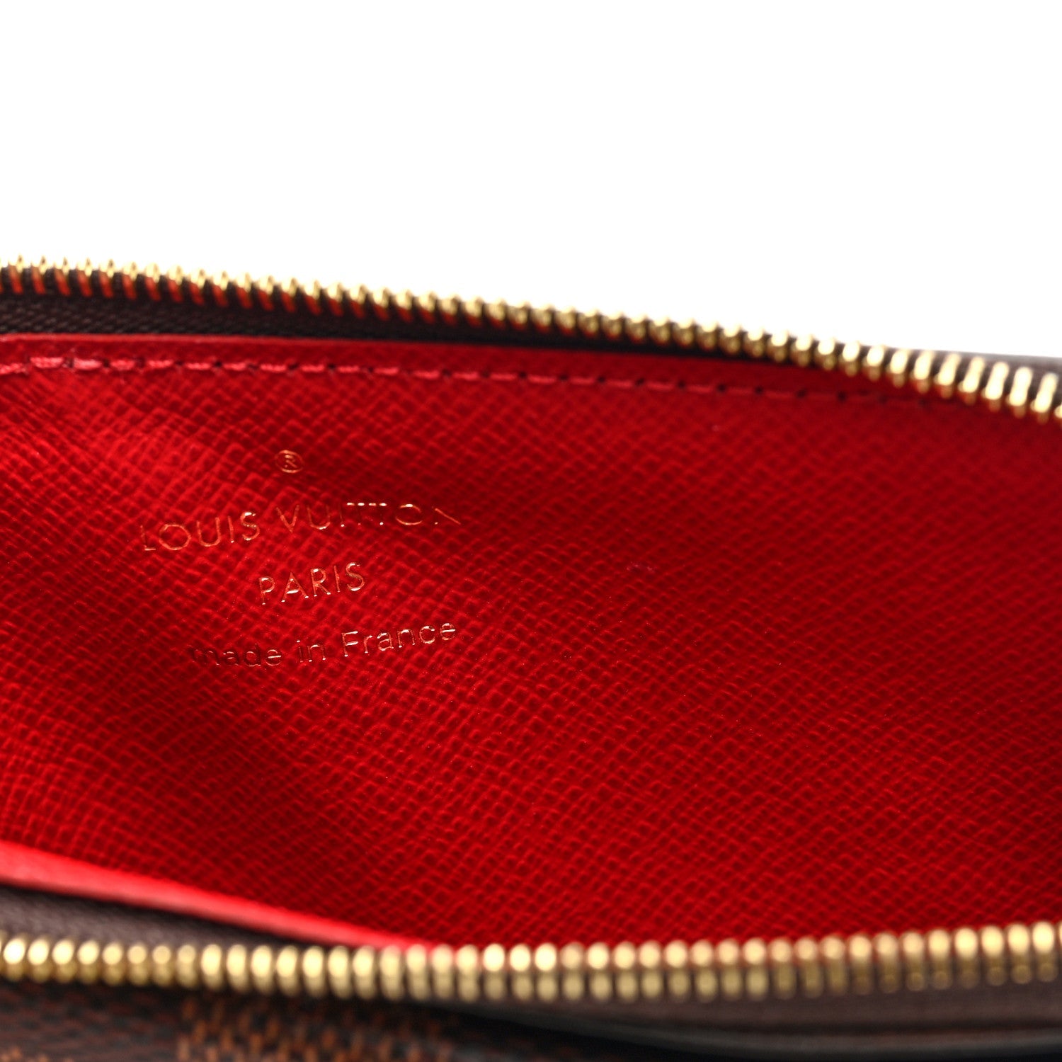 Damier Ebene Recto Verso  Holder Red