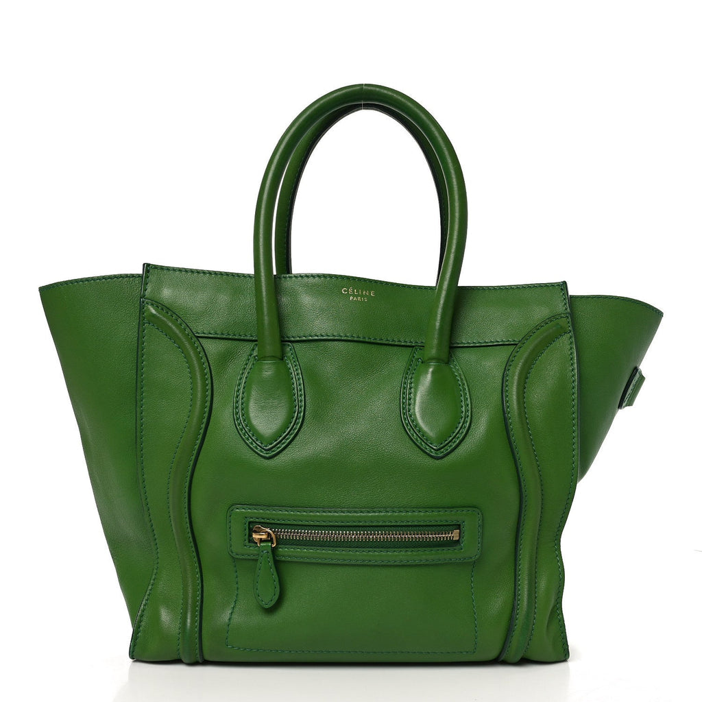 Smooth Calfskin Mini Luggage Green