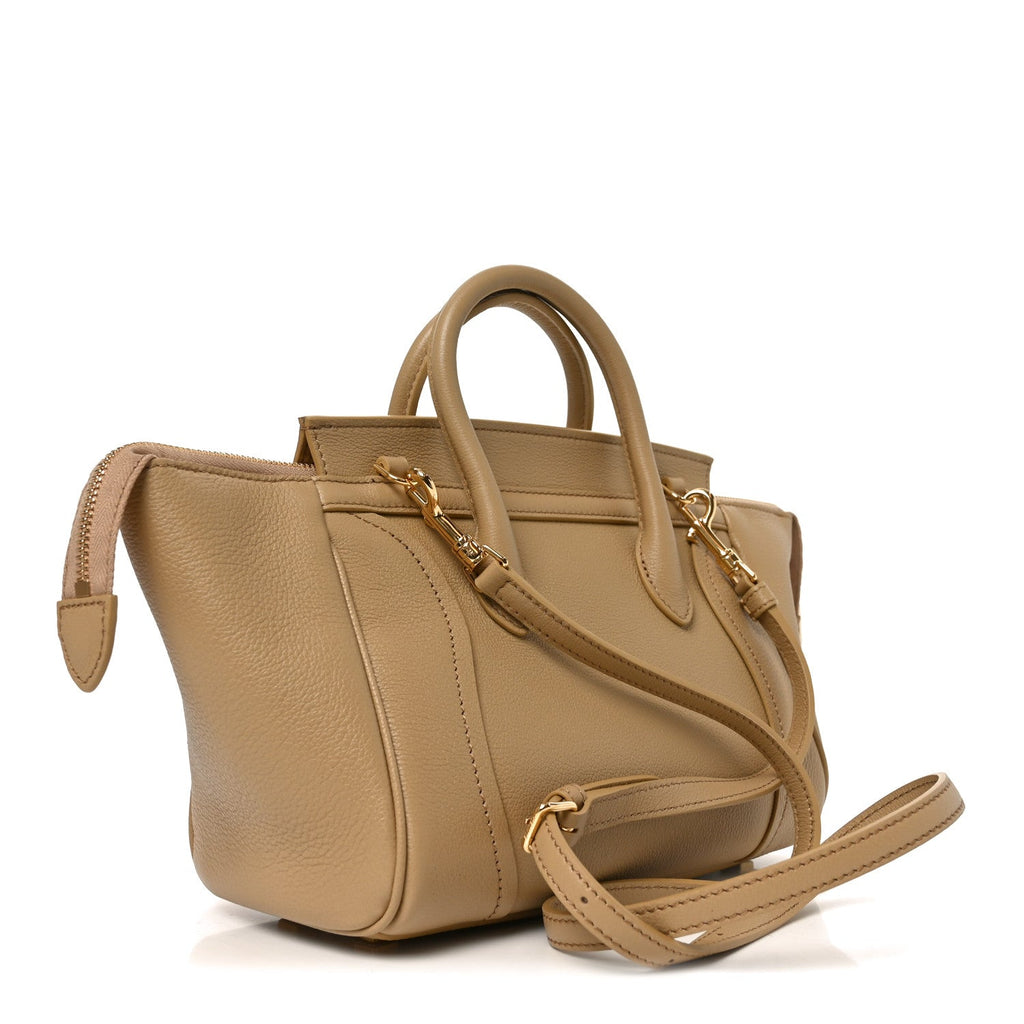 Grained Calfskin Small New Luggage Sandcastle
