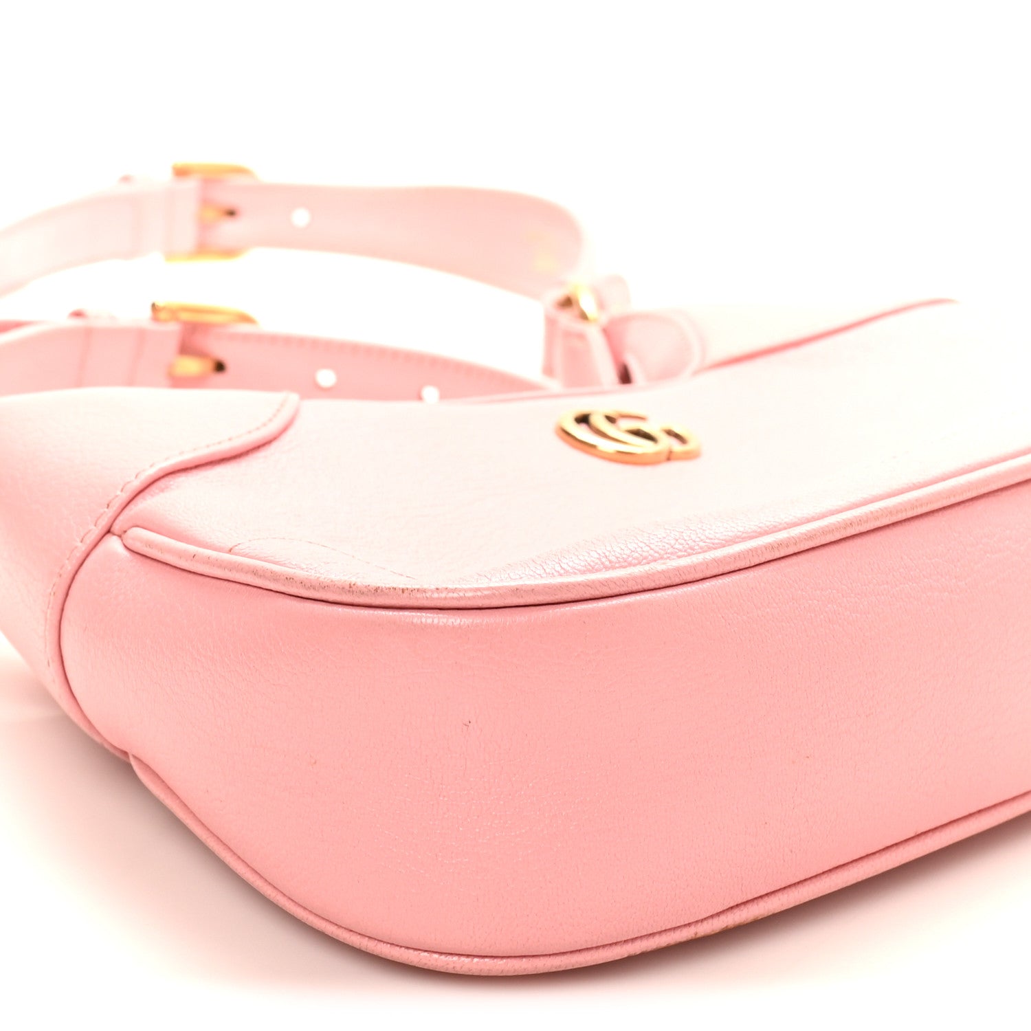Goatskin Small Aphrodite Shoulder Bag Wild Rose