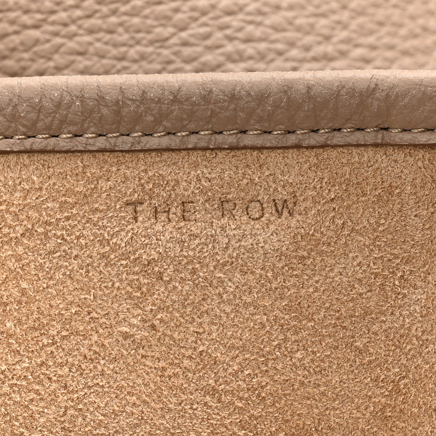 Grained Calfskin Large N/S Park Tote Dark Taupe