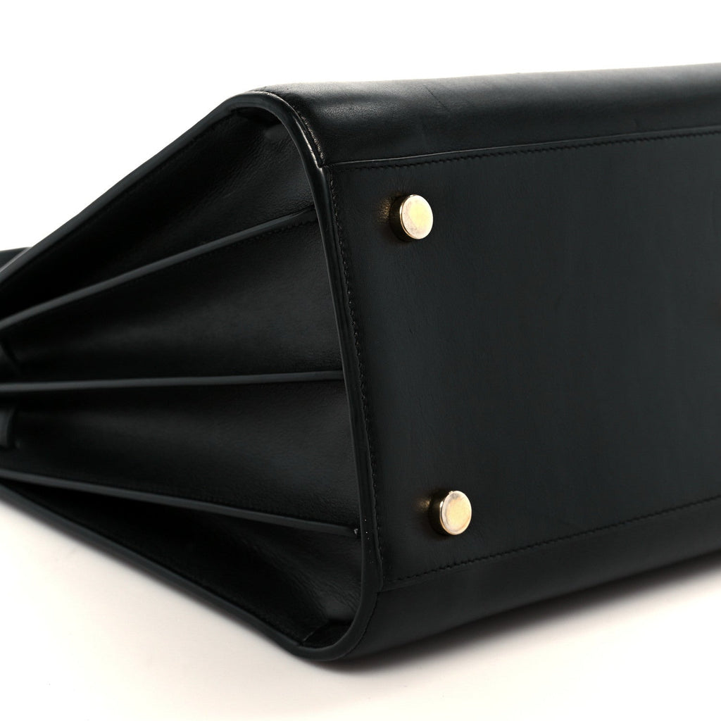 Calfskin Small Sac De Jour Black