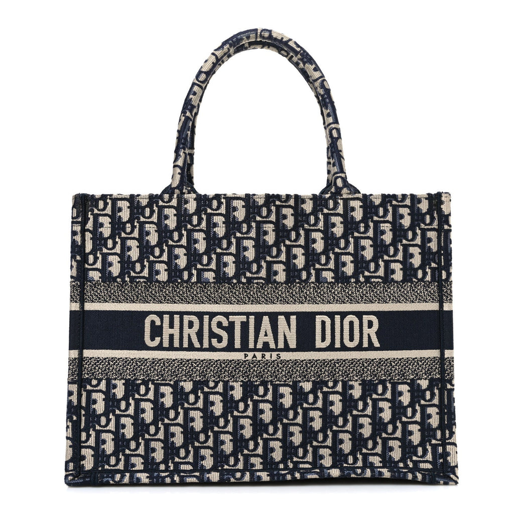 Oblique Medium Book Tote Blue Multicolor