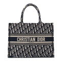Oblique Medium Book Tote Blue Multicolor