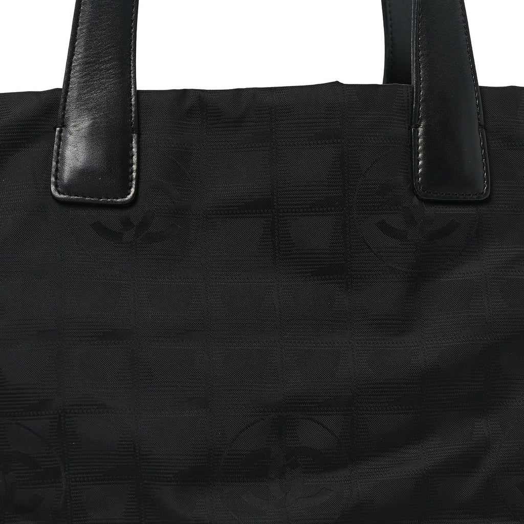 Nylon Large Travel Tote Black