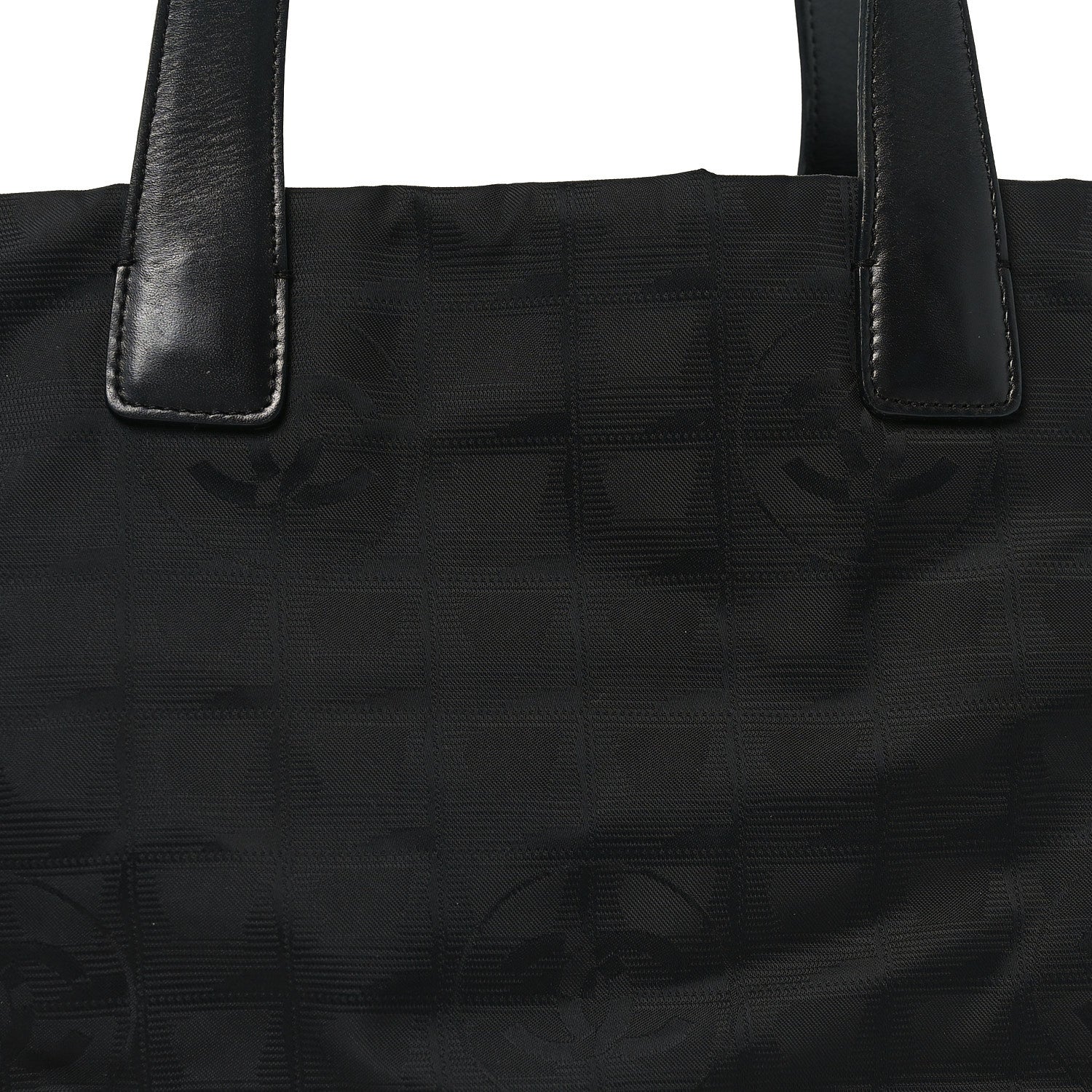 Nylon Large Travel Tote Black