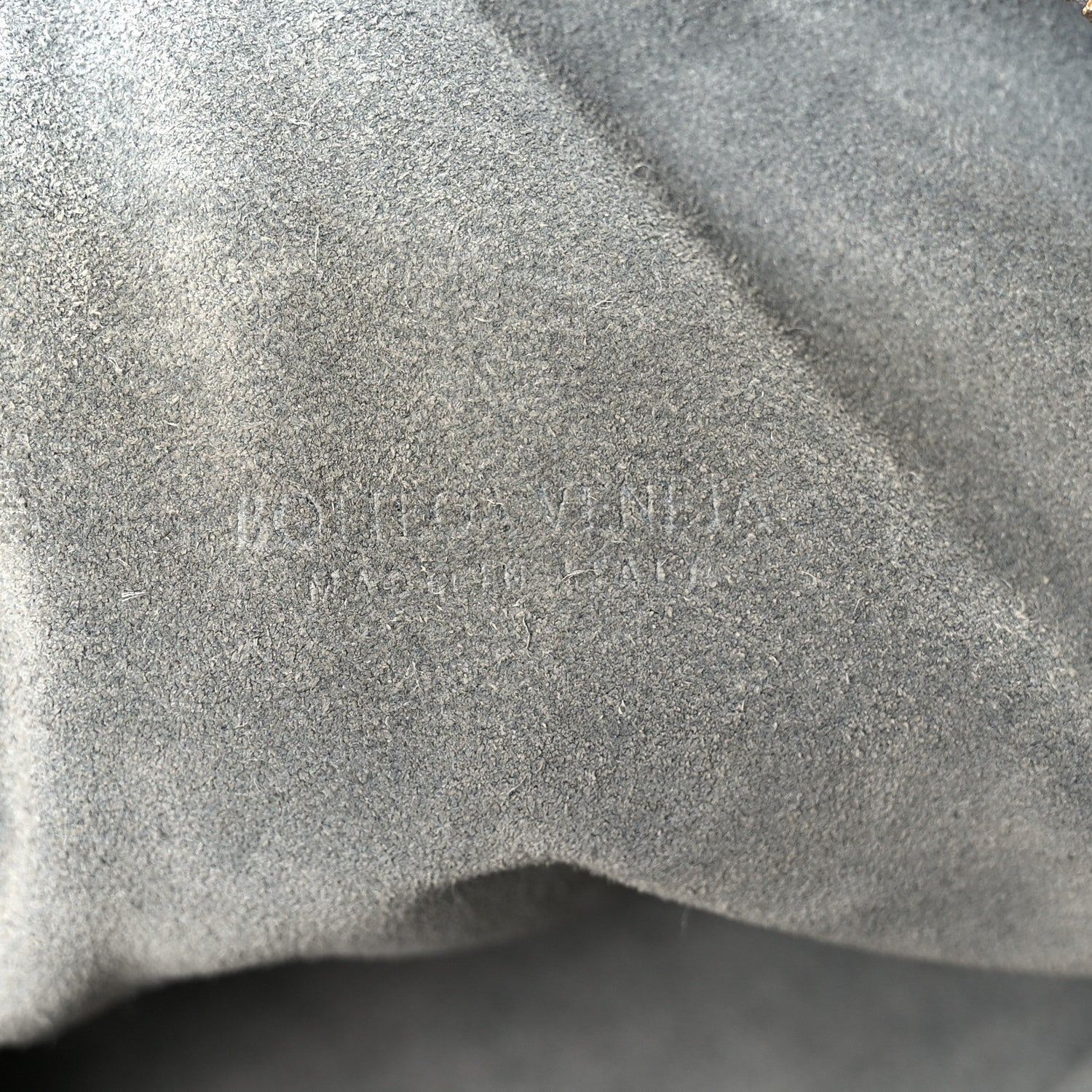 Suede Calfskin Intrecciato Teen Jodie Hobo Thunder