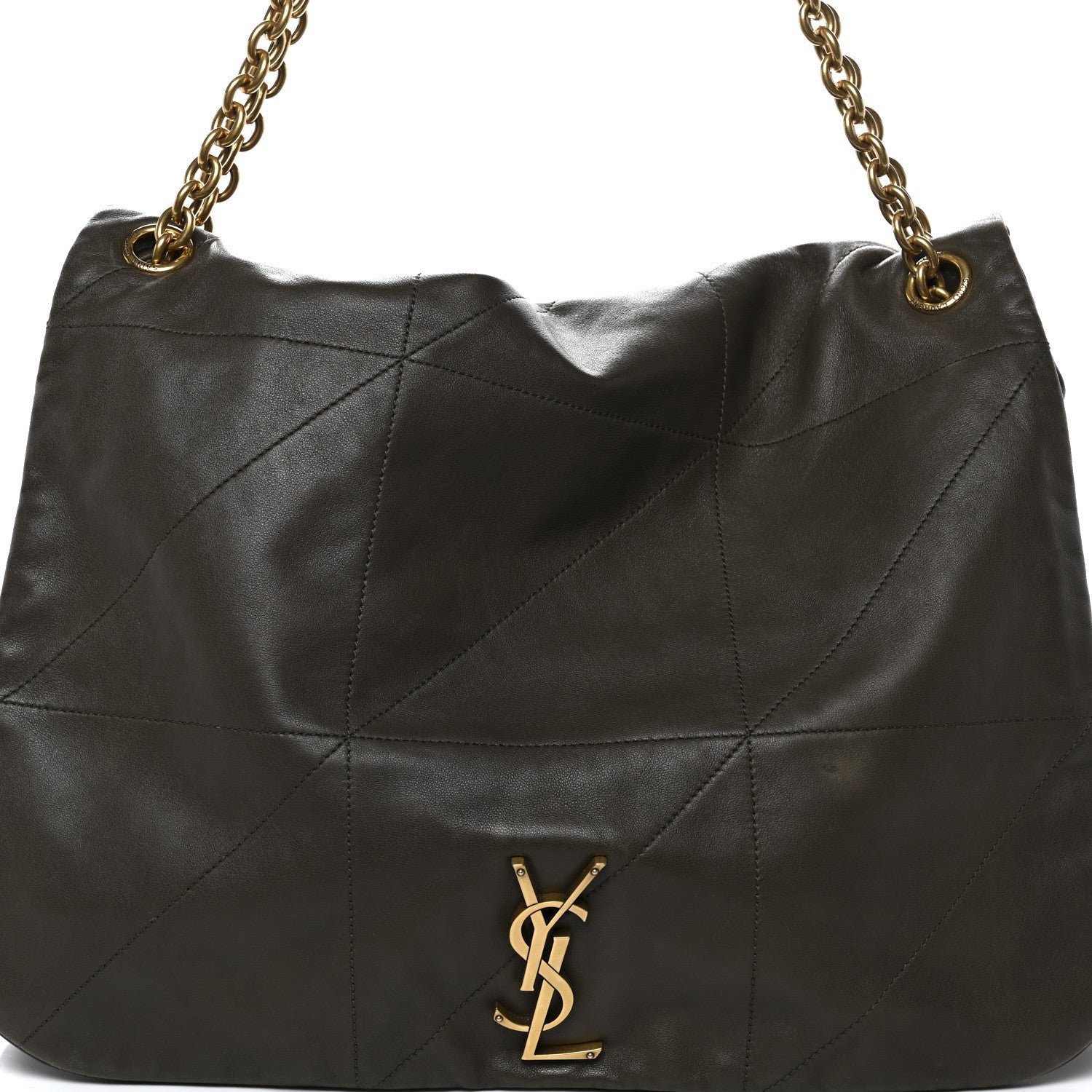 Lambskin Matelasse Monogram Large Jamie 4.3 Light Musk