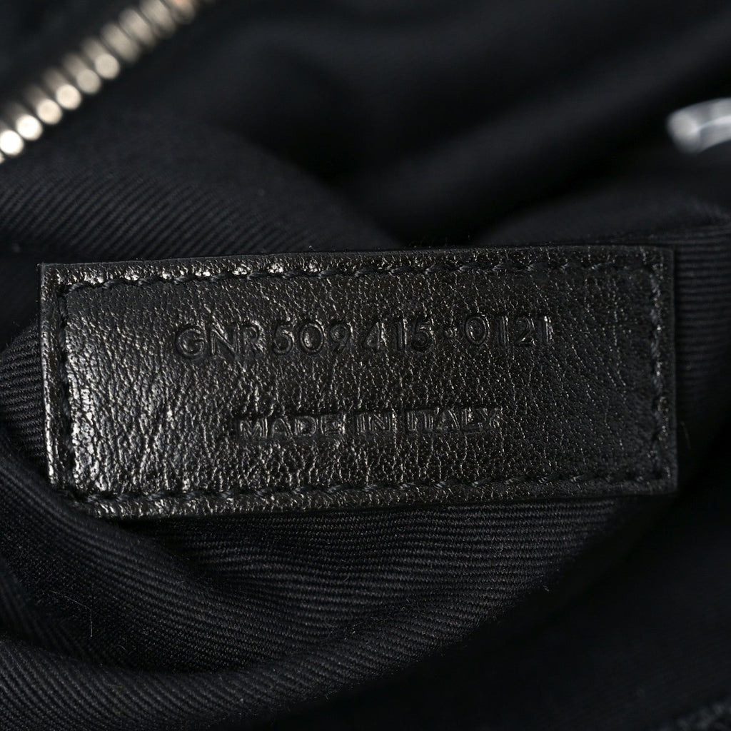 Raffia Linen Calfskin Rive Gauche Tote Black