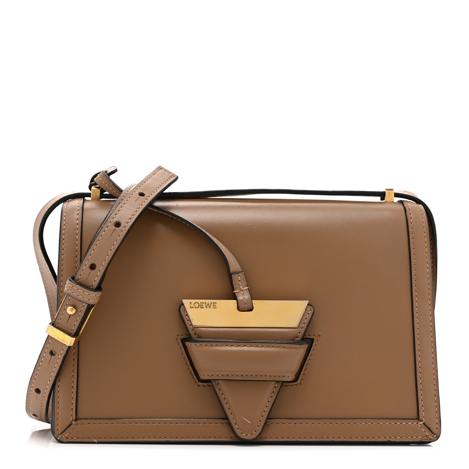 Calfskin Medium Barcelona Shoulder Bag Mink