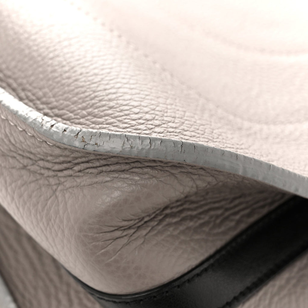 Grained Calfskin Small Hayley Hobo Cashmere Grey