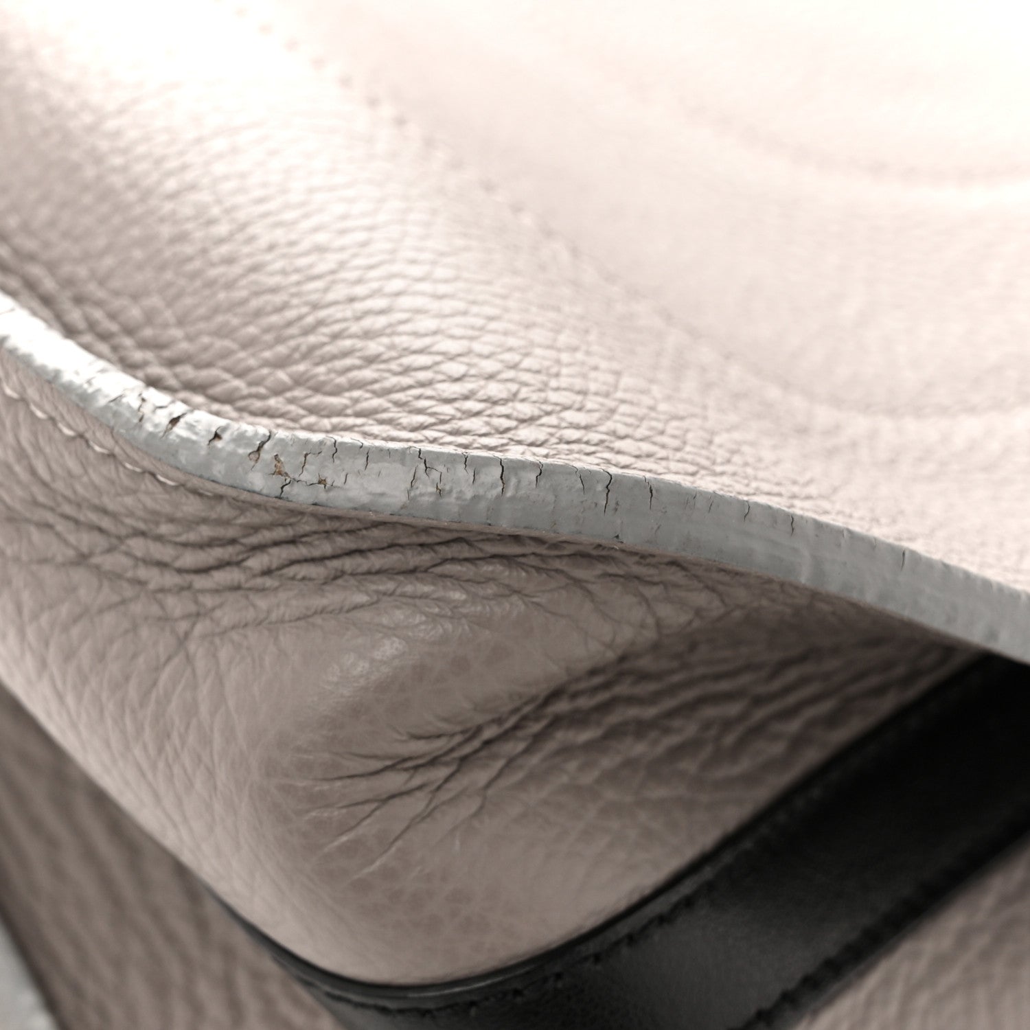 Grained Calfskin Small Hayley Hobo Cashmere Grey