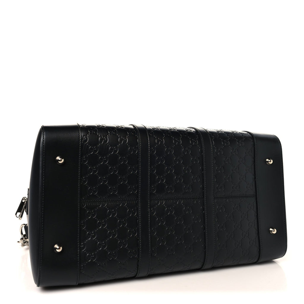 Guccissima Signature Medium Duffle Black