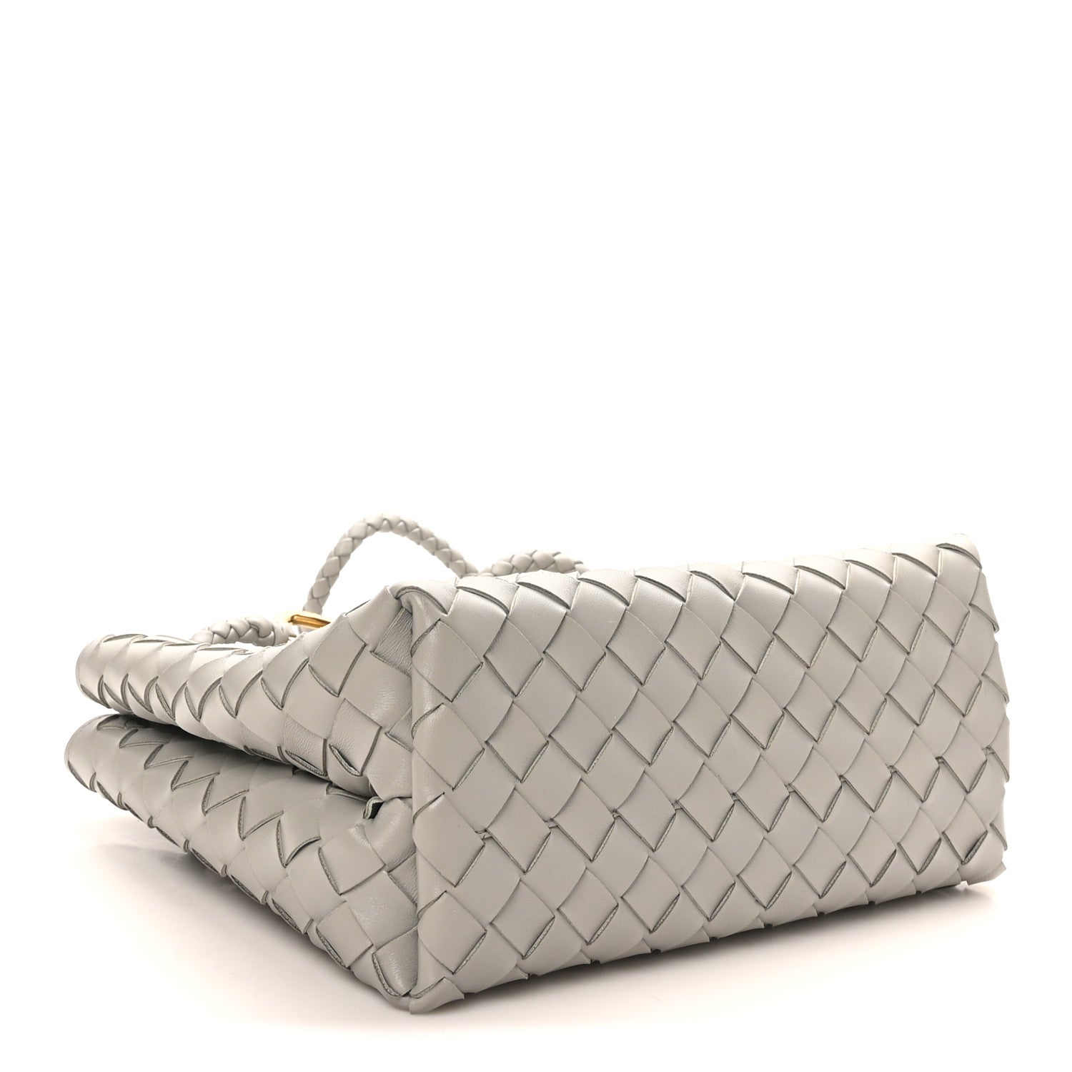Nappa Intrecciato Small Andiamo Shoulder Bag Sterling