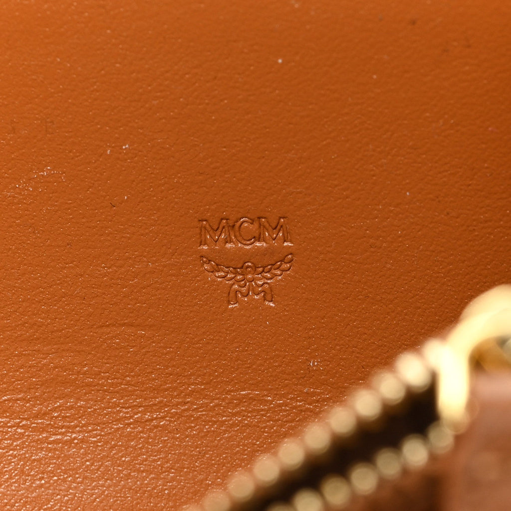 Visetos Large Zip Around Wallet Cognac