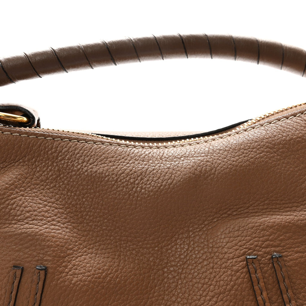 Calfskin Medium Marcie Satchel Nut