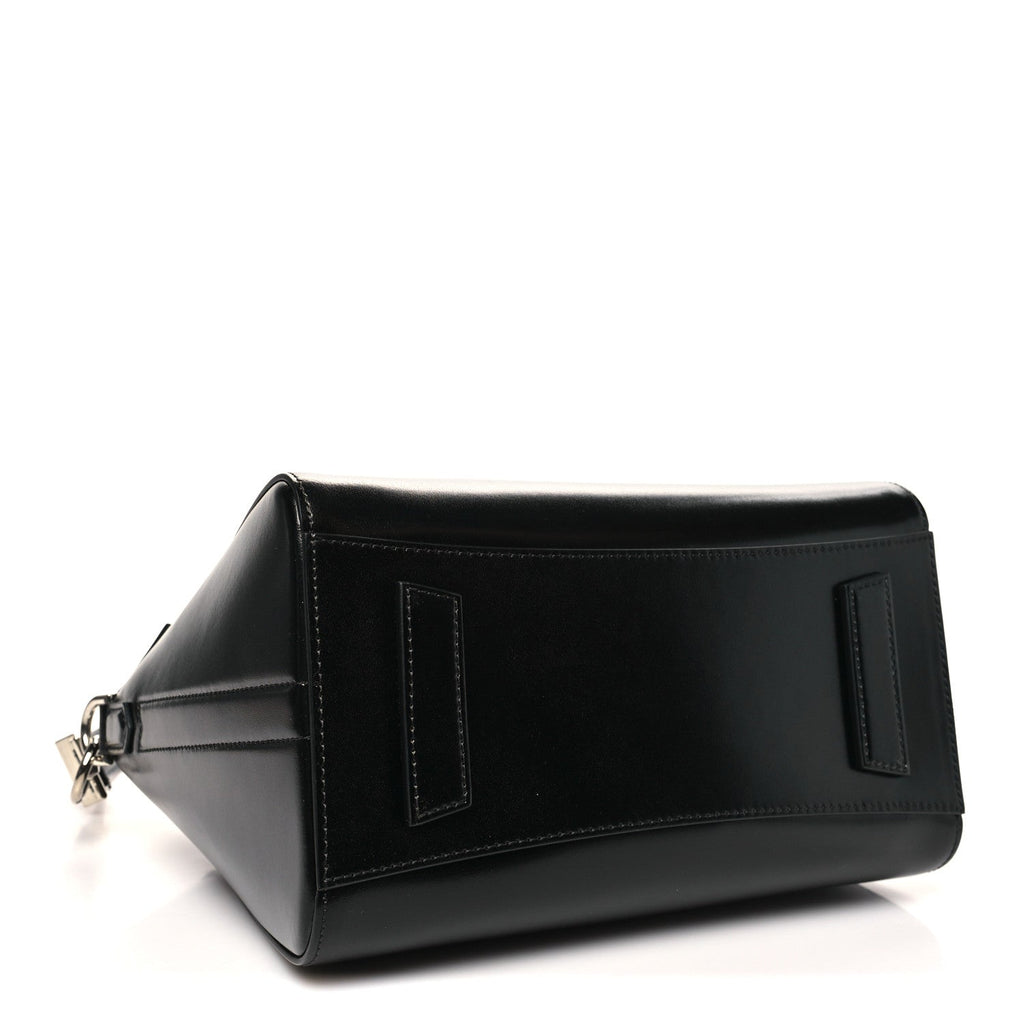 Shiny Lord Calfskin Small Antigona Black