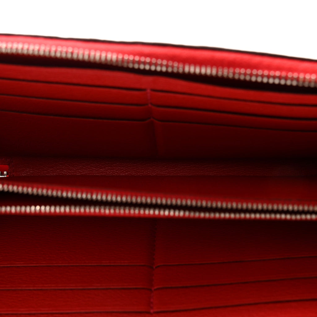 Shiny Alligator Azap Wallet Geranium