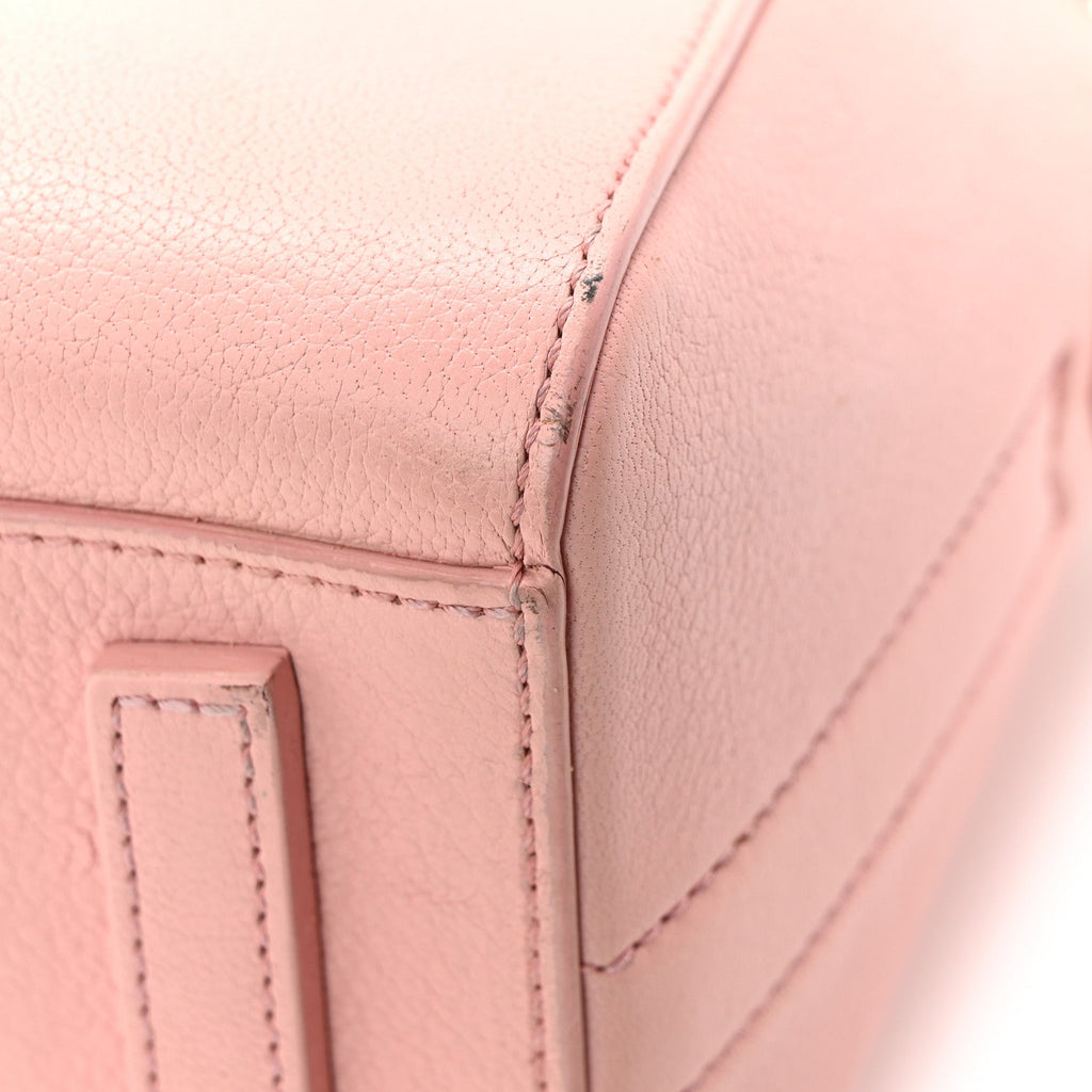 Sugar Goatskin Mini Antigona Bright Pink